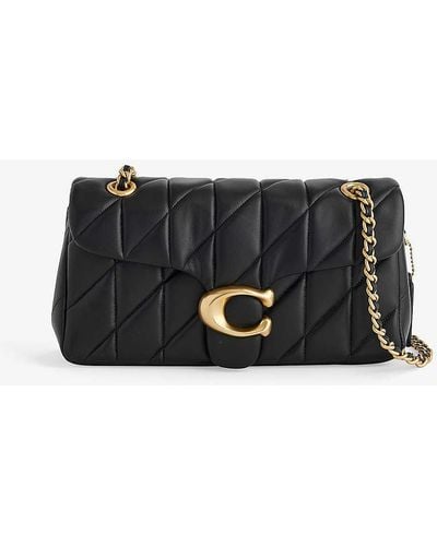 COACH Tabby 26 Logo-plaque Quilted Leather Cross-body Bag - Black