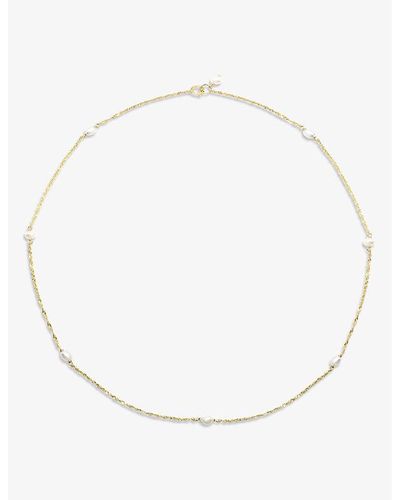 The Alkemistry Poppy Finch 14ct Yellow-gold And Pearl Necklace - Natural