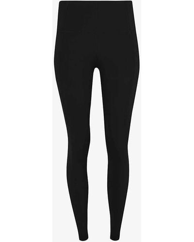 Sweaty Betty Super Soft 7/8 High-rise Stretch-woven Yoga leggings - Black