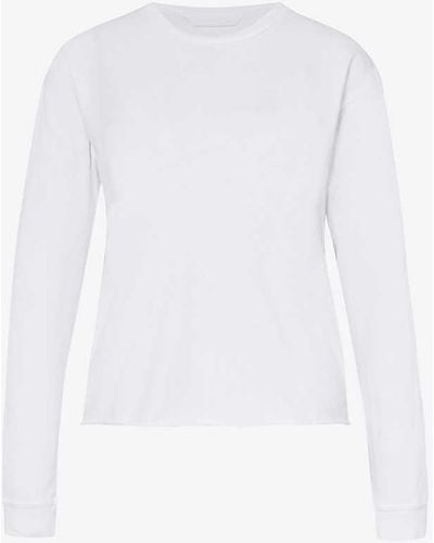 Mother The Slouchy Recycled-cotton Blend T-shirt - White