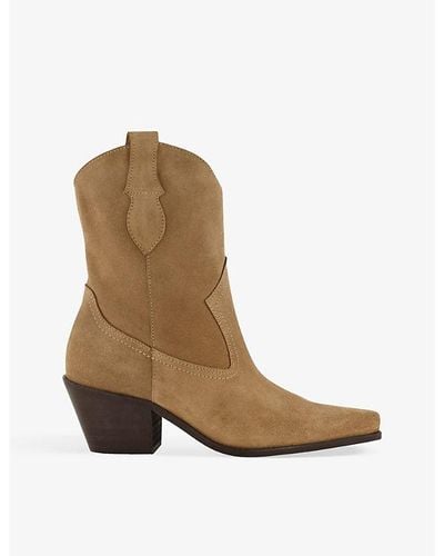 Dune Pardner Pull-on Suede Ankle Boots - Brown