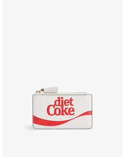 Anya Hindmarch Diet Coke Leather Cardholder - Red