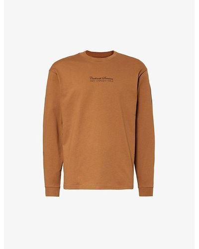 Carhartt Safety Pin Graphic-print Organic Cotton-jersey Sweatshirt X - Brown