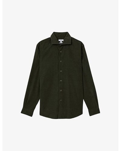 Reiss Vincy Classic-fit Cotton Shirt - Green