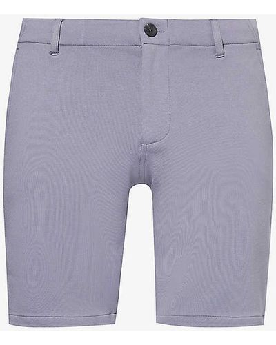 PAIGE Rickson Regular-fit Stretch-woven Shorts - Blue