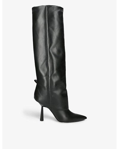 GIA COUTURE X Rosie Huntington-whiteley Rosie 31 Leather Heeled Boots - Black