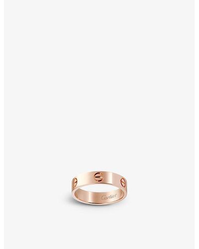 Cartier Pink Love 18ct Pink-gold Ring - White