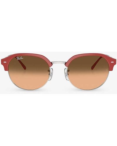 Ray-Ban Rb4429 Irregular-frame Crystal Sunglasses - White