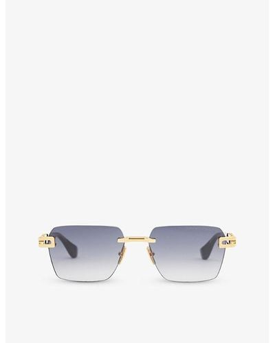 Dita Eyewear D4000423 Square-frame Metal Sunglasses - White