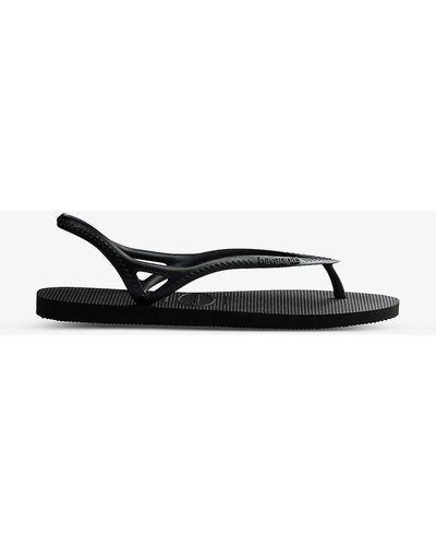 Havaianas Sunny Ii Slingback Rubber Sandals - Black
