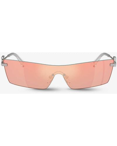 Dolce & Gabbana Dg2292 Butterfly-frame Metal Sunglasses - Pink