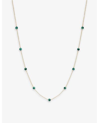 The Alkemistry Matcha 18ct Yellow-gold And Malachite Necklace - Natural