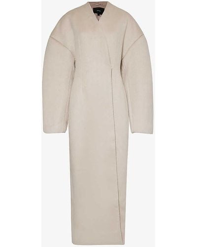Entire studios Chrysalis Dropped-shoulder Oversized-fit Wool-blend Coat - White