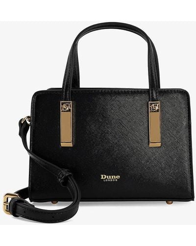 Dune Dinkydenbeigh Small Faux-leather Tote Bag - Black