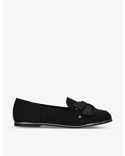 KG by Kurt Geiger Mable3 Bow-detail Vegan Loafers - Black