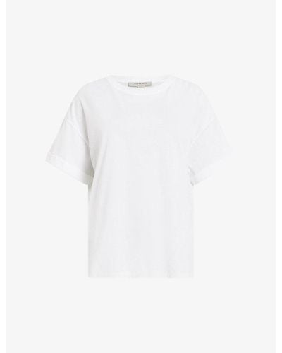 AllSaints Briar Relaxed-fit Organic-cotton T-shirt - White