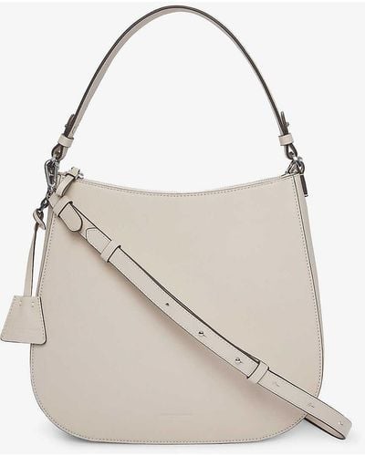 The White Company Slouchy Hobo-shape Leather Bag - Natural