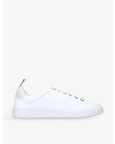 KG by Kurt Geiger Liza Quilted-panel Low-top Sneakers - White