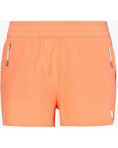 Vuori Straight-leg Relaxed-fit Recycled Polyester-blend Shorts - Orange