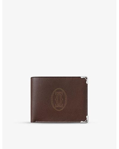 Cartier Must De Leather Wallet - Brown