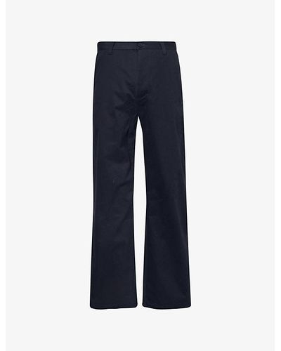 KTZ Vy High-rise Relaxed-fit Stretch-woven Pants - Blue
