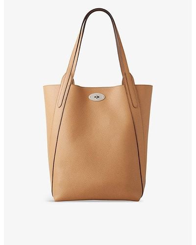 Mulberry North South Bayswater Leather Tote Bag - Natural