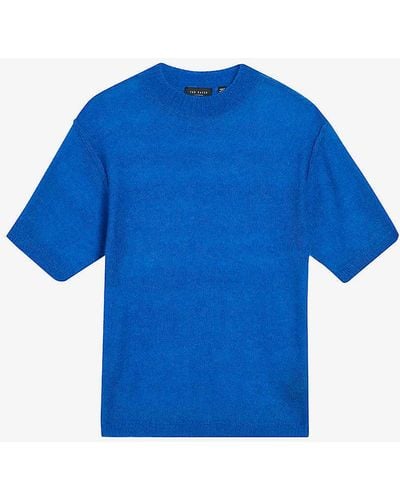Ted Baker Chrisii Textured Knitted Top - Blue