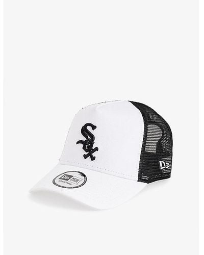 KTZ Chicago Sox Brand-embroidered Cotton-twill Trucker Cap - White