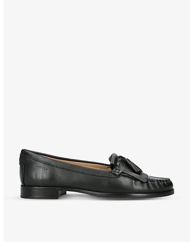 Carvela Kurt Geiger Hampton Tassel-embellished Leather Loafers - Black