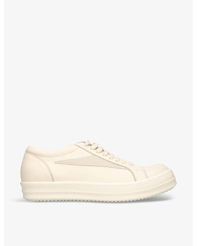 Rick Owens Vintage Low Leather Low-top Sneakers - Natural