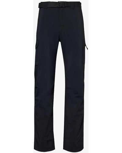 Columbia Silver Ride Detachable-belt Straight-leg Slim-fit Recycled-cotton Trousers - Blue