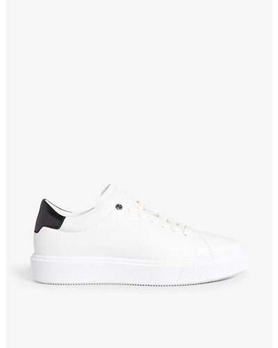 Ted Baker Breyon Chunky-sole Leather Sneakers - White