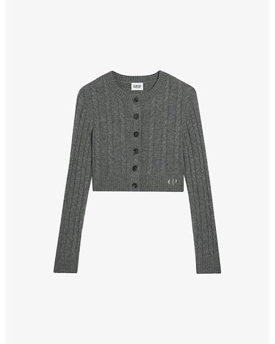 Gray Claudie Pierlot Sweaters and knitwear for Women | Lyst