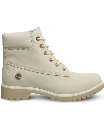 Timberland Slim Premium 6-inch Leather Boots - Natural