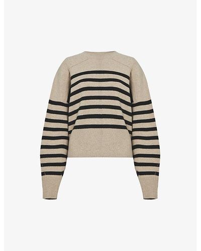 Rag & Bone Bridget Striped Stretch Wool-blend Sweater - Multicolour