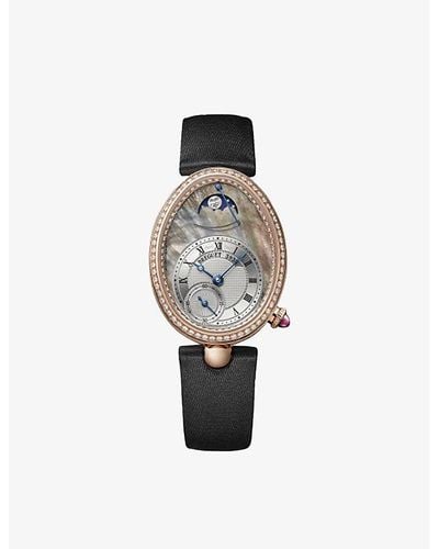 Breguet G8908br5t864d00d Reine De Naples 18ct White-gold, Mother-of-pearl And Diamond Watch