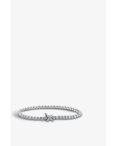 Tiffany & Co. Victoria Line And Diamond Bracelet - White