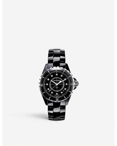 Chanel H1625 J12 33mm Diamond Dial High-tech Ceramic And Watch - Black
