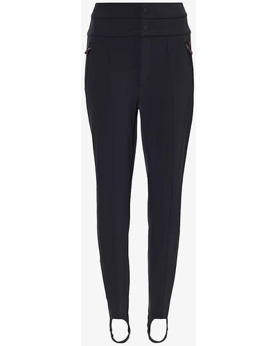 Perfect Moment Aurora Brand-embroidered Slim-leg High-rise Shell Ski Trousers - Blue