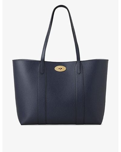 Mulberry Bayswater Leather Tote Bag - Blue