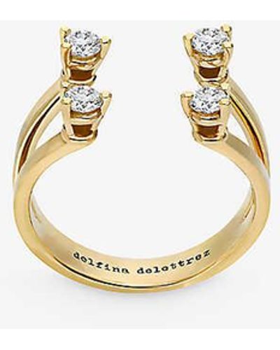 Delfina Delettrez Dots 18ct Yellow-gold And 0.32ct Diamond Ring - Metallic