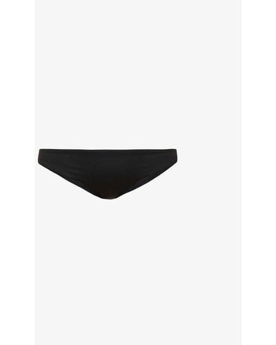 Seafolly Collective Hipster Low-rise Recycled Nylon-blend Bikini Bottoms - Black