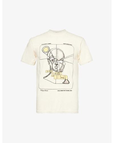 Kidsuper Idea Graphic-print Cotton-jersey T-shirt X - White