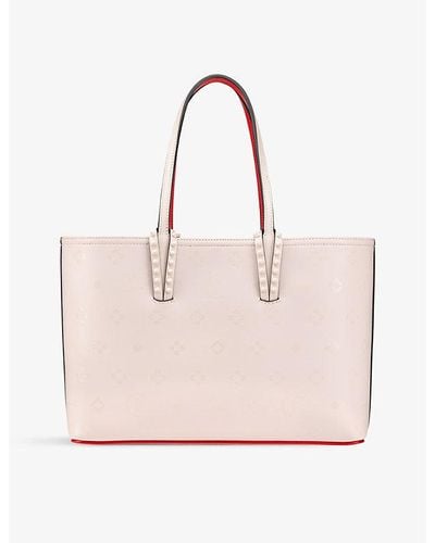 Christian Louboutin Cabata Small Leather Tote Bag - Pink