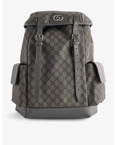 Gucci gg Supreme Canvas Backpack - Black