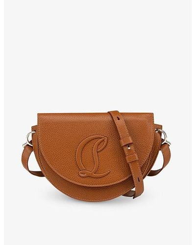 Christian Louboutin By My Side Leather Shoulder Bag - Brown