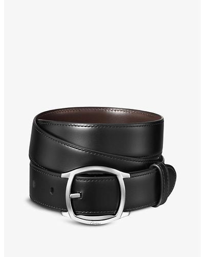 Cartier Drive De Leather Belt - Black