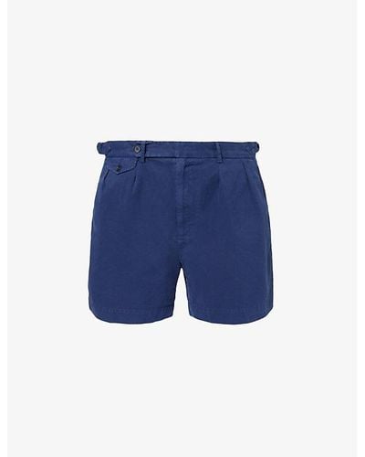 Polo Ralph Lauren Lightweight Classic-fit Mid-rise Cotton Shorts - Blue