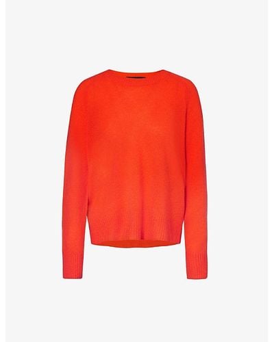 360cashmere Taylor Round-neck Relaxed-fit Cashmere Knitted Sweater - Red