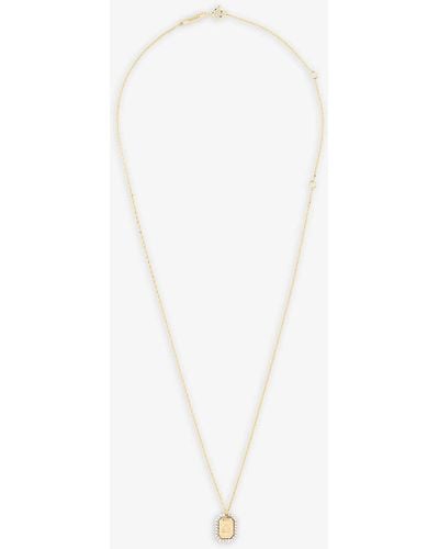 Pdpaola Zodiac Libra 18ct Yellow -plated 925 Sterling-silver Necklace - White